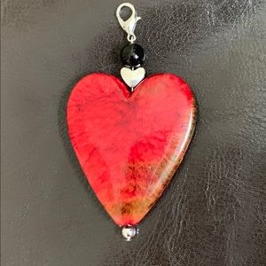 ❤️Versatile Heart Clip! 💙Add 2 keychain, necklace
